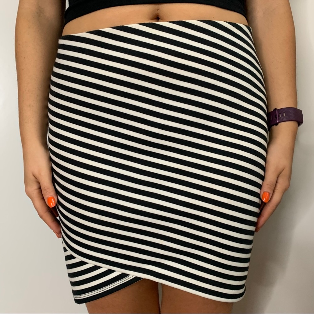 Zara striped skirt
